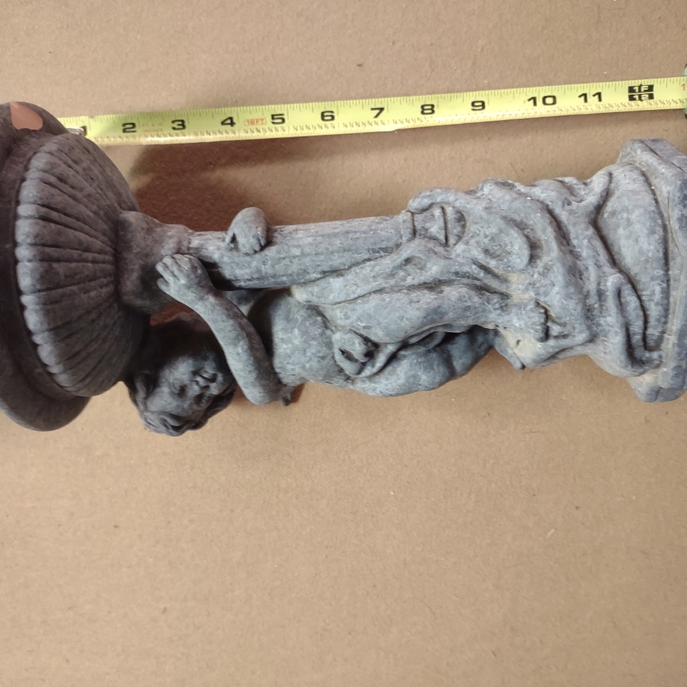 Ceramic Large Beaux Arts Putti Cherub Cement Garden Ornament Planter